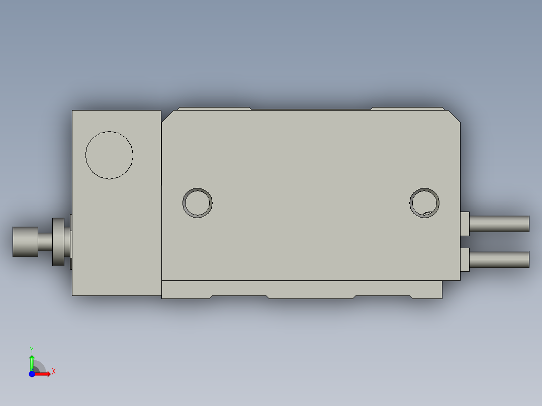电子薄片自动覆膜设备设计-A_MXS12-75AS-X11-A90VL(0)前视图