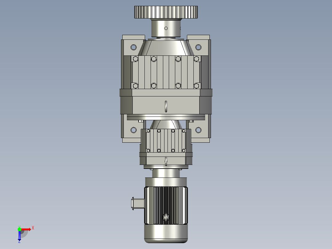 CQ电机+减速机组件转头-AA200T俯视图