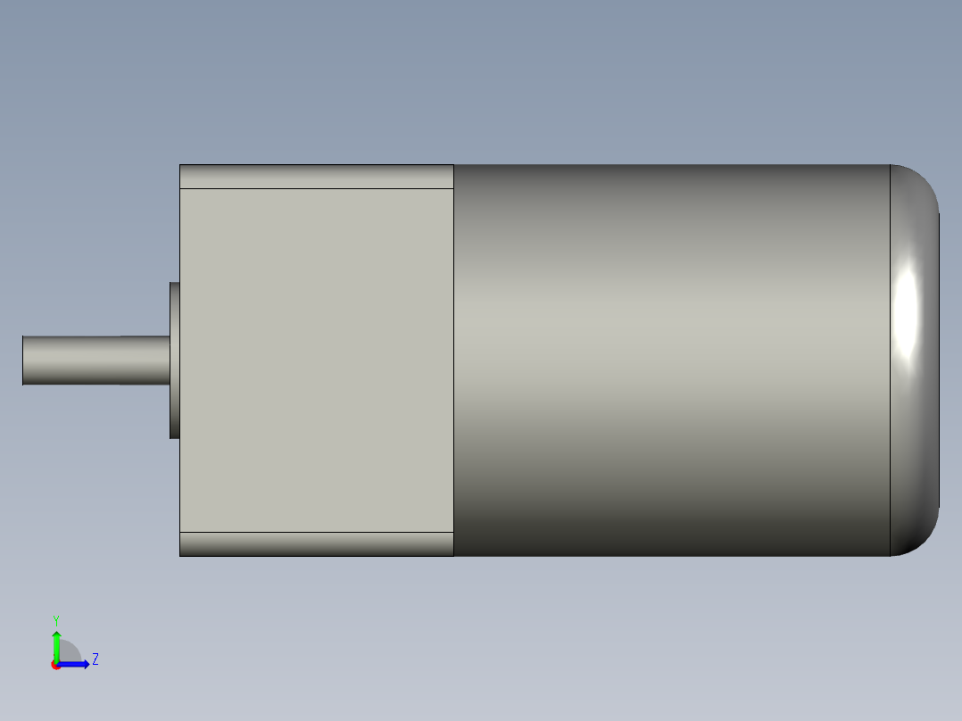 马达4IK25RGN-C-4GN-50K+调速机(M425-4024GN-80L)带刹车左视图