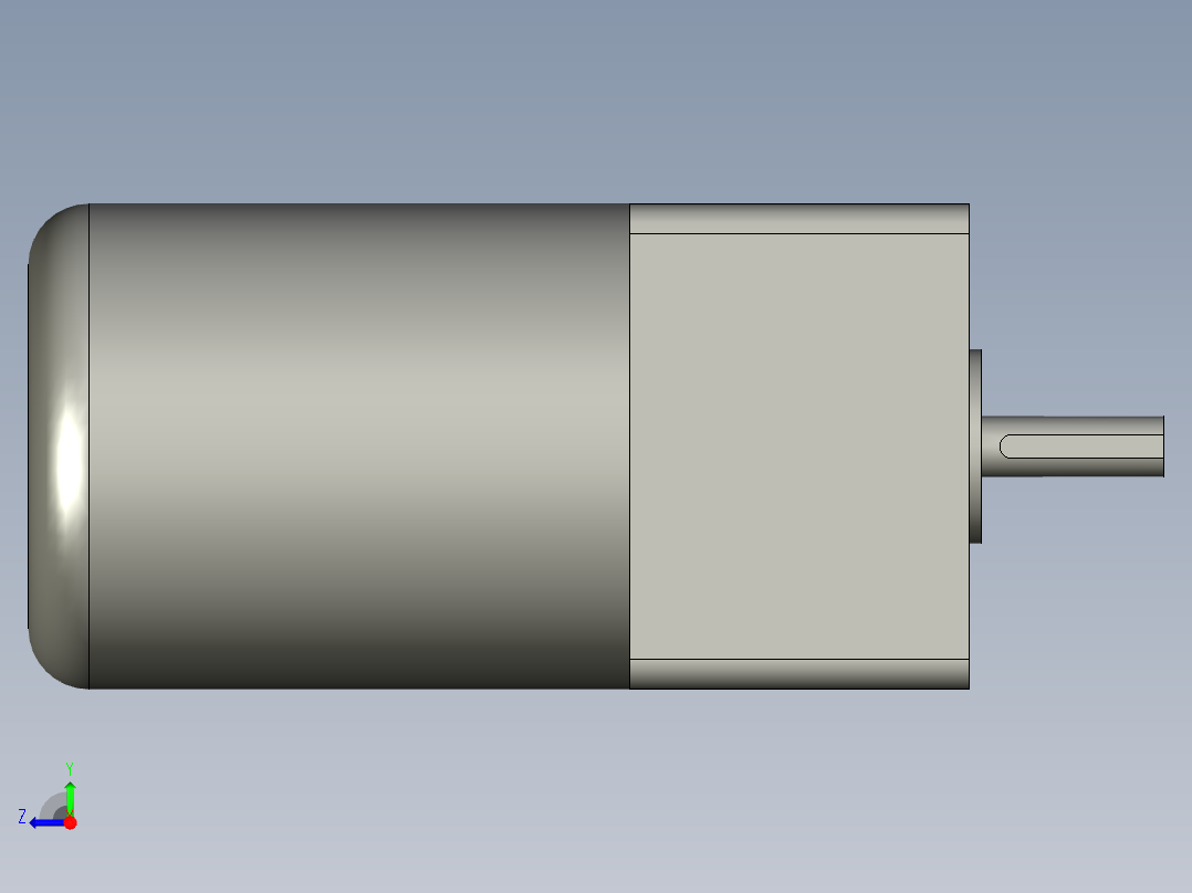 马达4IK25RGN-C-4GN-50K+调速机(M425-4024GN-80L)带刹车右视图