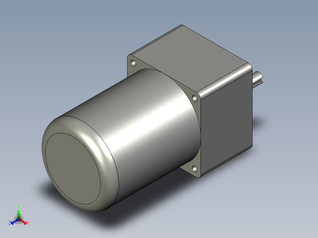 马达4IK25RGN-C-4GN-50K+调速机(M425-4024GN-80L)带刹车正等轴测图