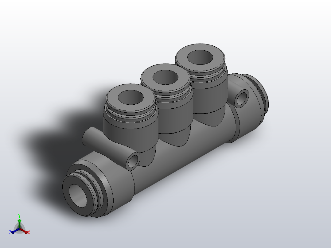 APK6快插式接头主视图