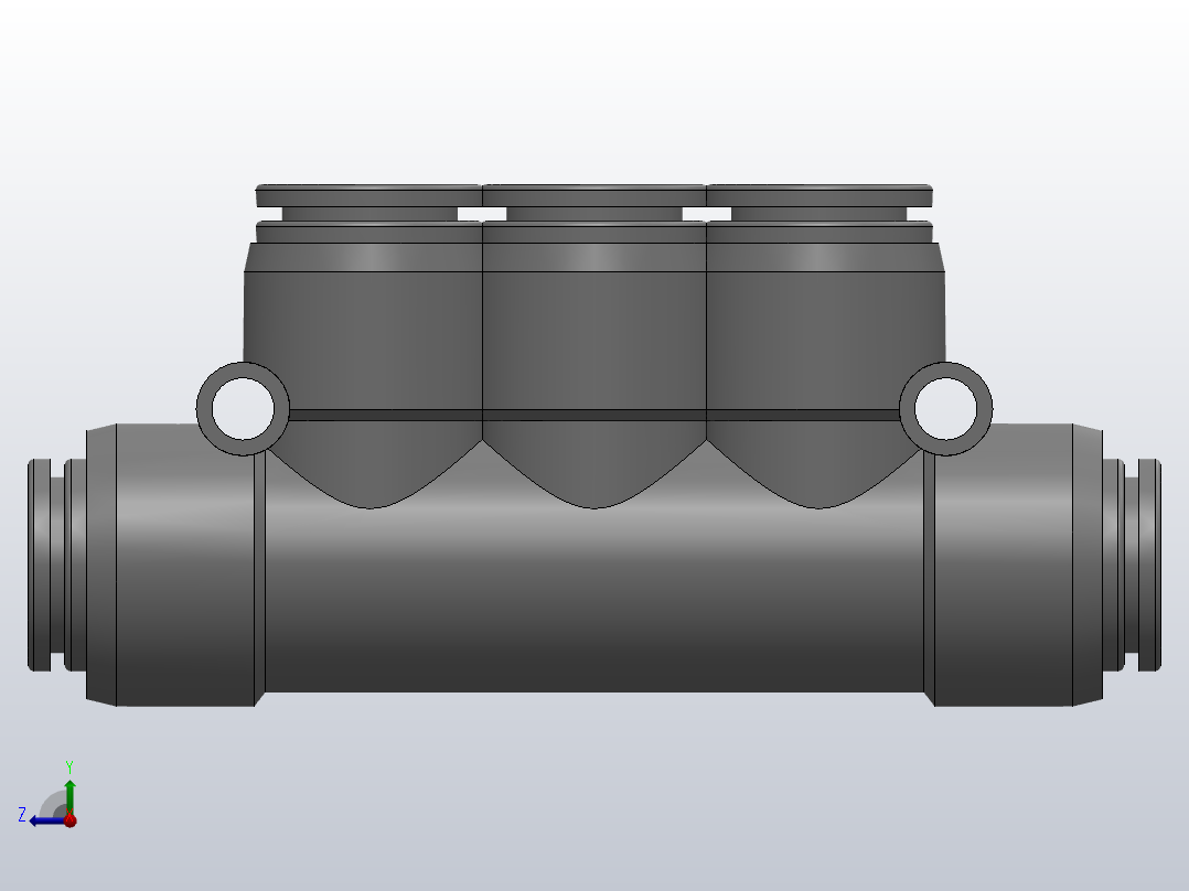 APK6快插式接头右视图