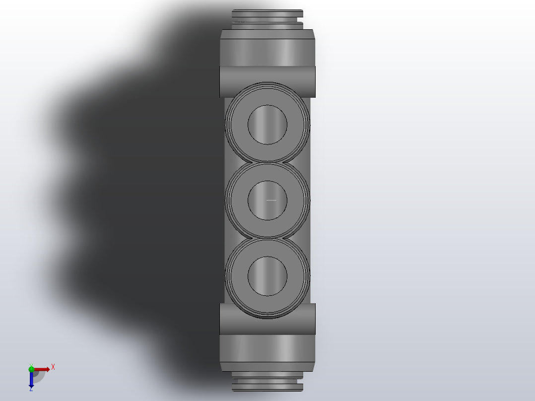 APK6快插式接头俯视图