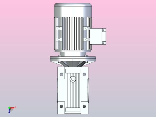 NMRV蜗轮减速机[NMRV90-Y0.55-25-V6]俯视缩略图