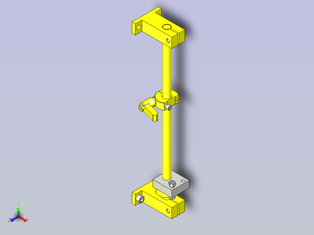 一款操作盘旋转机构3D图纸正等轴测图