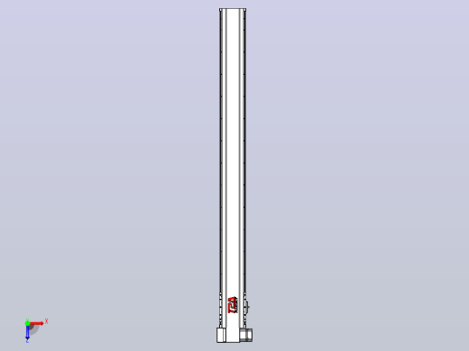 皮带直线轴半封闭可选导轨TPA-HNB-120D-110-L1200-LP-Y-P40-N3俯视缩略图