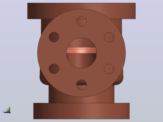 SolidWorks2014中的阀门右视缩略图