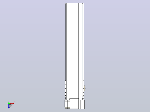 皮带直线轴半封闭可选导轨TPA-HNB-175D-140-L600-RP-Y-P75-N3俯视缩略图