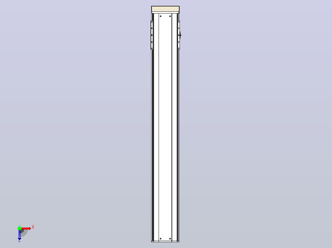 日规模组半封闭丝杆TPA-HNR-220D-3210C-L1450-MP-Y-P1K-N3俯视图