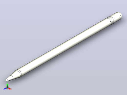 苹果第一代Apple Pencil 11正等轴测缩略图