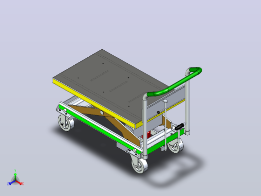 模具运输车3D数模图纸 UG设计