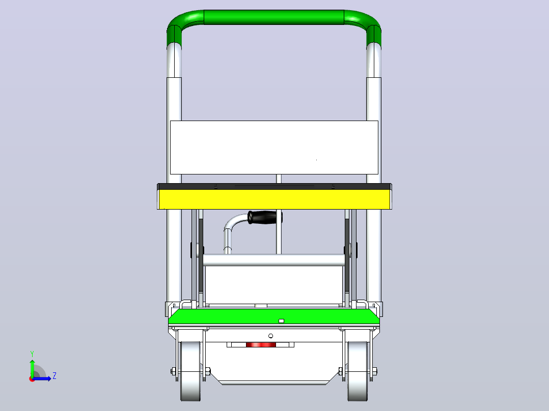 模具运输车3D数模图纸 UG设计左视图