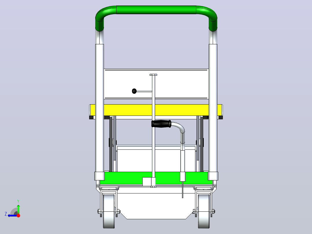 模具运输车3D数模图纸 UG设计右视图