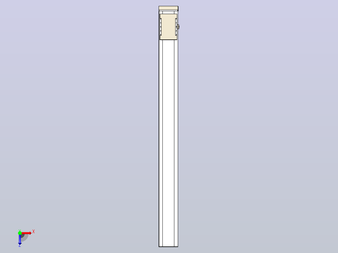 滚珠丝杠直线轴带导轨全封闭TPA-HCR-220D-3210C-L2350-MP-C-P1K-N3俯视图