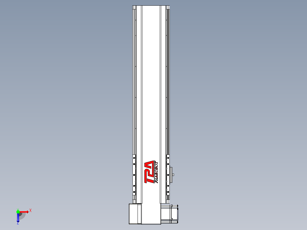 皮带直线轴半封闭可选导轨TPA-HNB-120D-110-L400-LP-Y-P40-N3俯视图