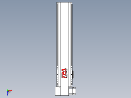 皮带直线轴半封闭可选导轨TPA-HNB-120D-110-L400-LP-Y-P40-N3俯视缩略图