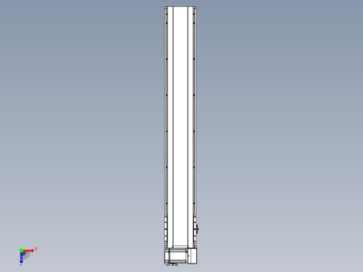 皮带直线轴半封闭可选导轨TPA-HNB-175D-140-L1050-RU-C-P75-N3俯视缩略图