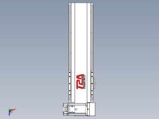 皮带直线轴半封闭可选导轨TPA-HNB-120D-110-L250-RU-Y-P40-N3俯视缩略图