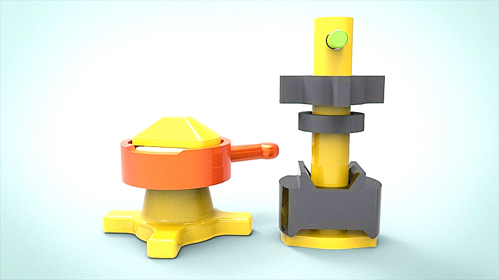 Inventor标准件：各式旋锁3D模型