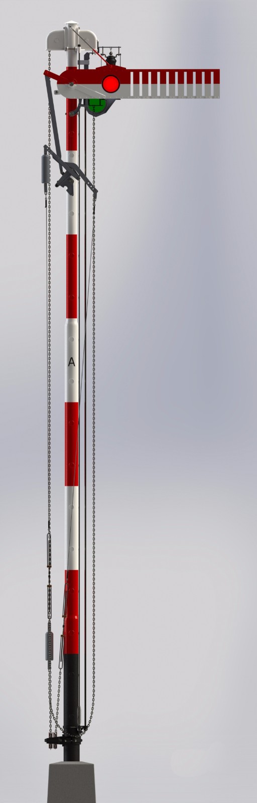 铁路信号灯3d模型3D模型