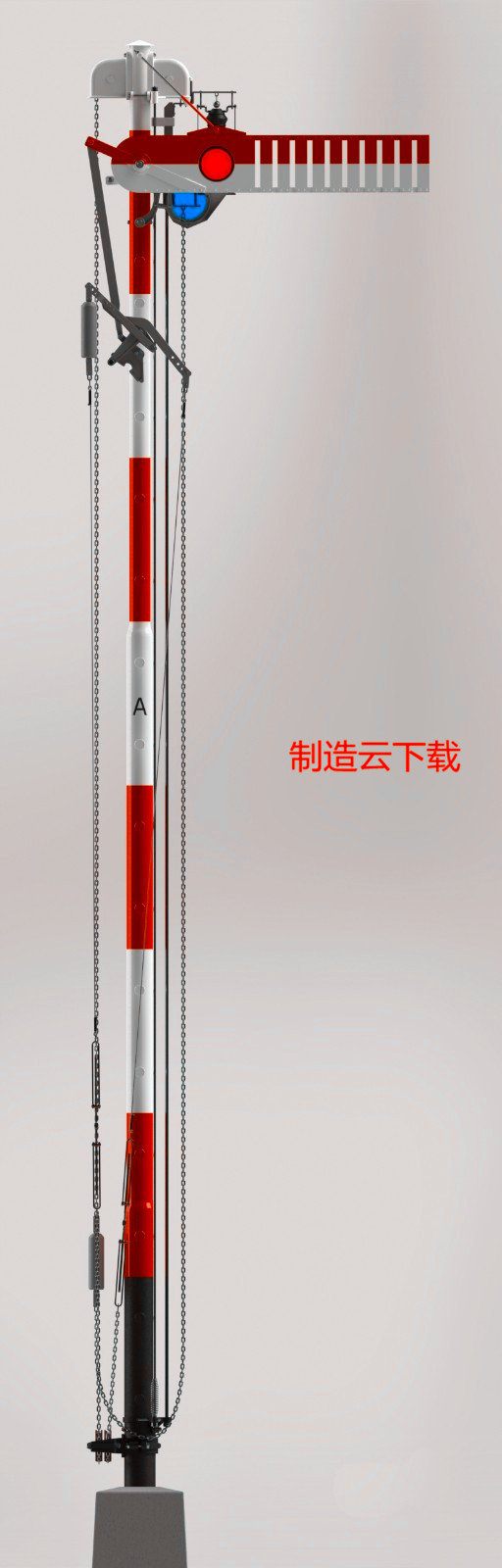 铁路信号灯3d模型3D模型缩略图