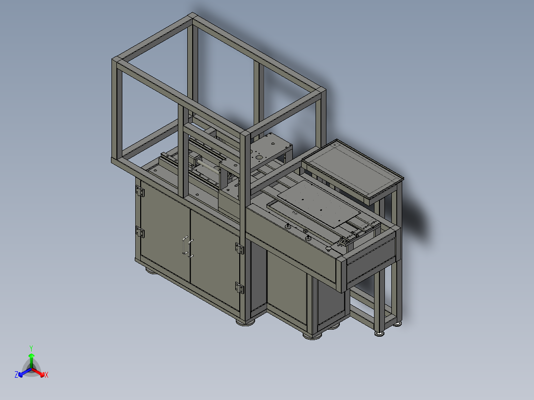 线路板伺服冲孔机（冲料机）3D模型