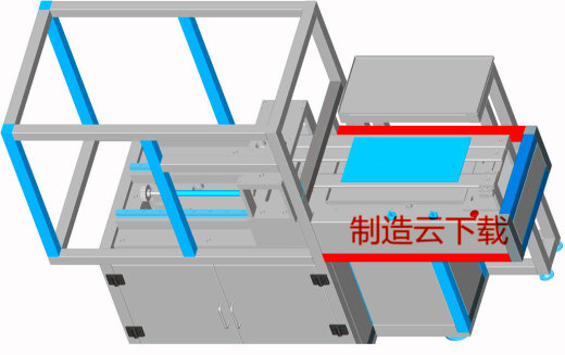 线路板伺服冲孔机（冲料机）3D模型缩略图