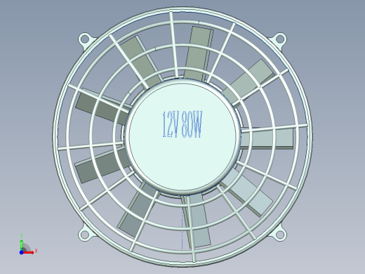 散热器风扇前视缩略图