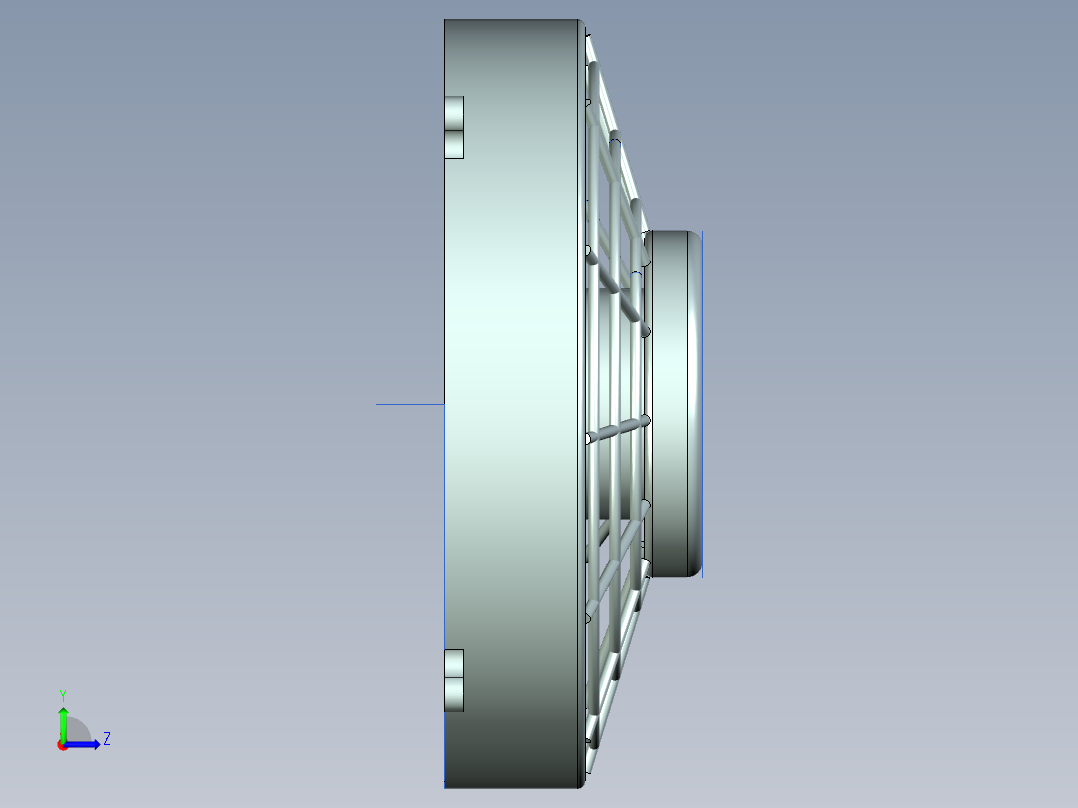 散热器风扇左视图
