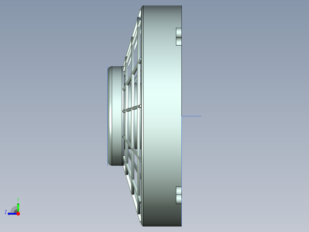 散热器风扇右视图