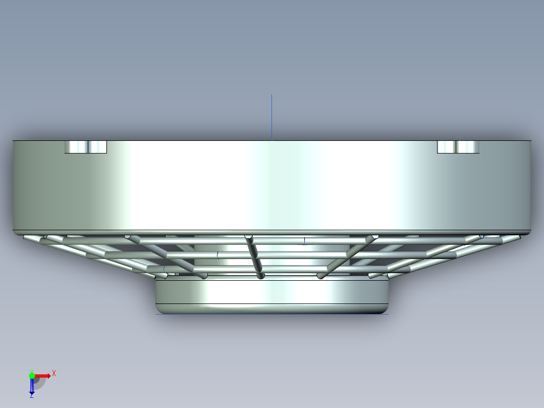 散热器风扇俯视图