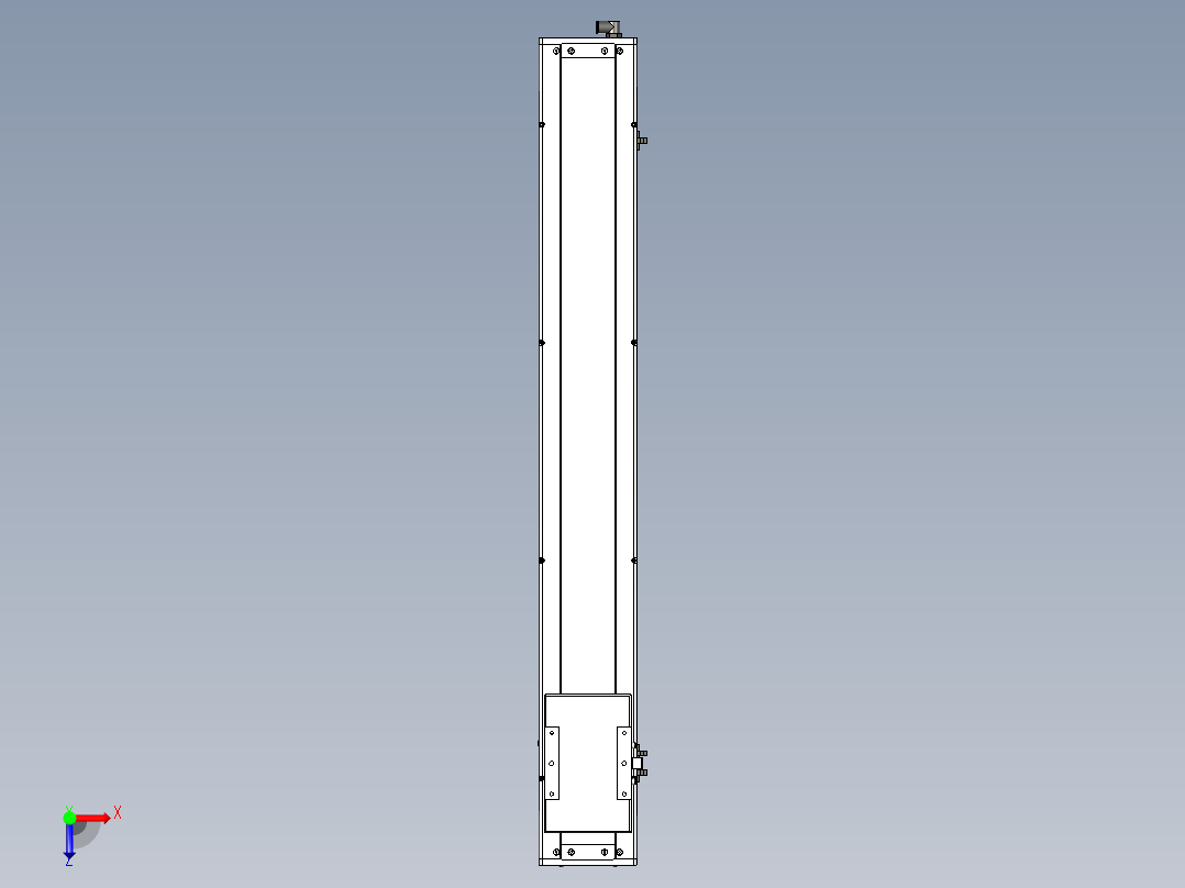 Toyo东佑达直线模组-ECH14-850-BM-200W+煞車俯视图