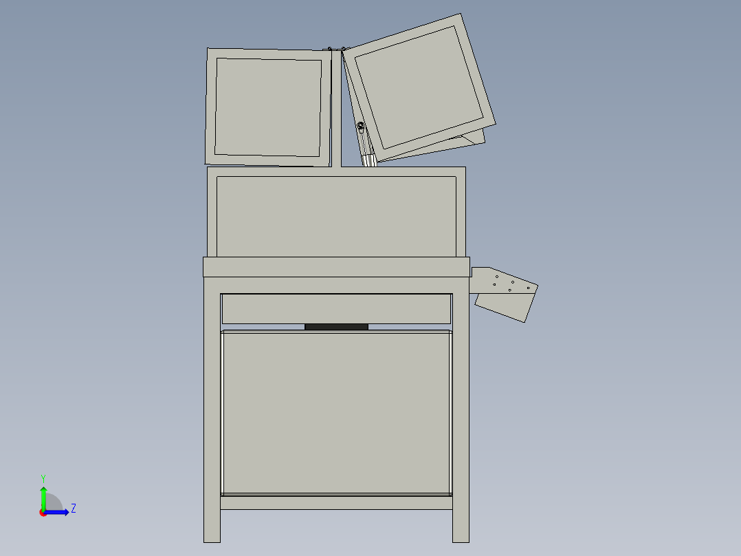 汽车天窗导轨倒角机左视图