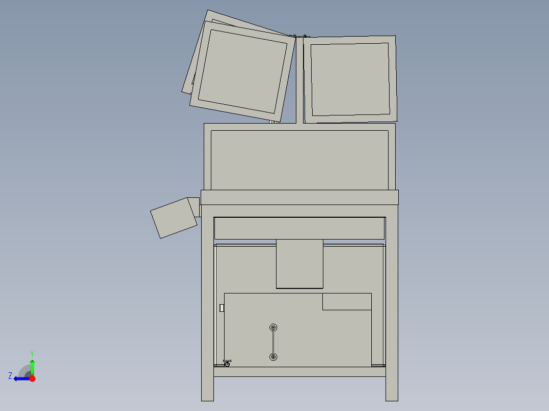 汽车天窗导轨倒角机右视图