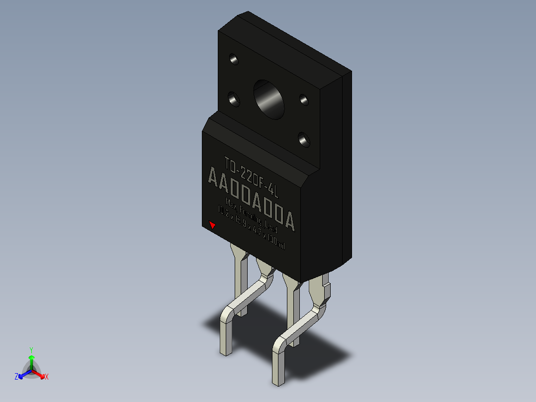 二极管-TO-220F-4L_Max_Forming_Lead_rev1.0.rar主视图