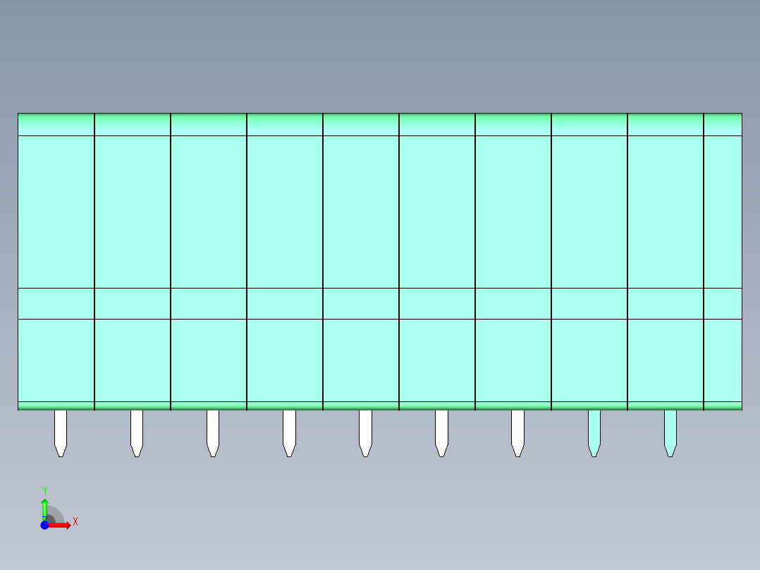 DG105V-5.0-09P-14-00AH前视图