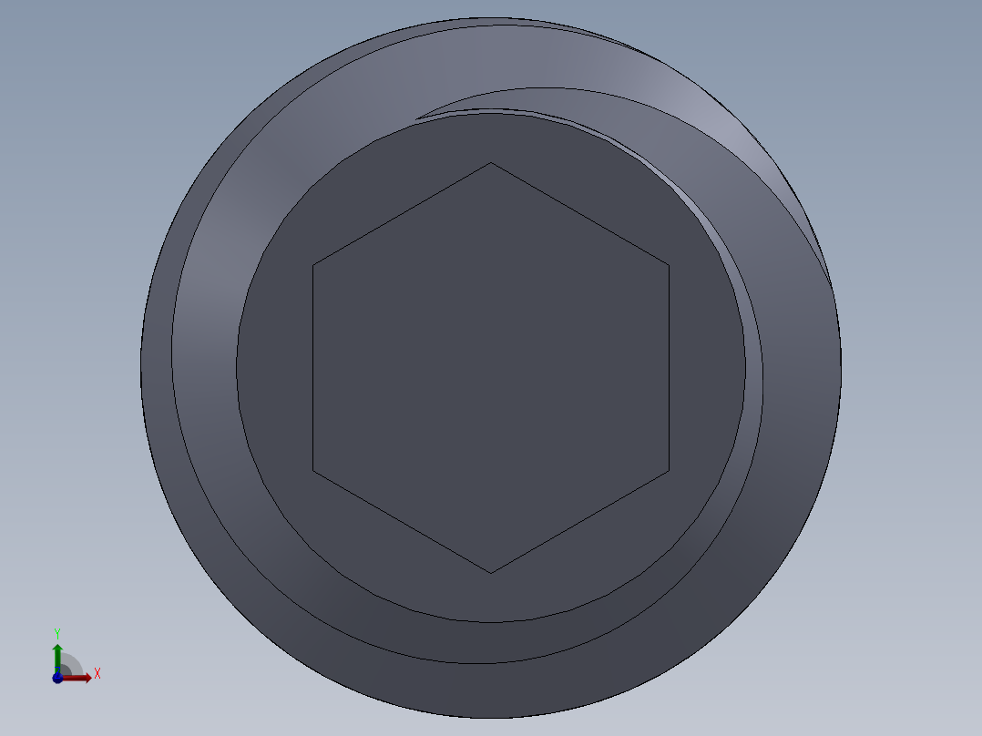 UNC 平头紧定螺钉-UNC SET SCREW 3-48 x 0.187.SLDPRT前视图