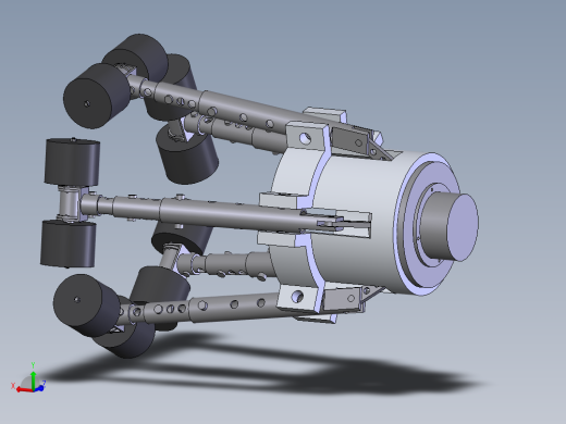 两种管道机器人清扫装置三维模型604894==160