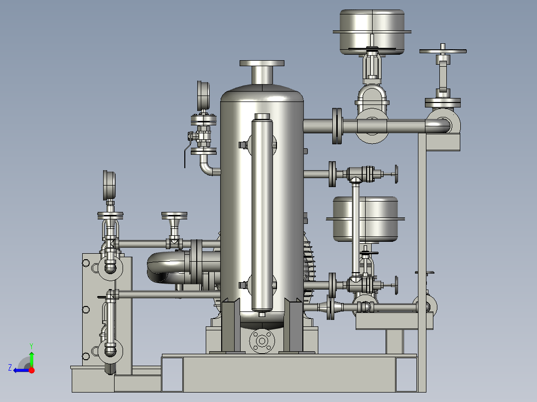 气体压缩机右视图