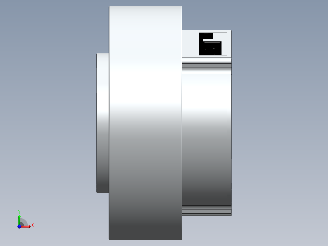 外转子无框减速电机前视图