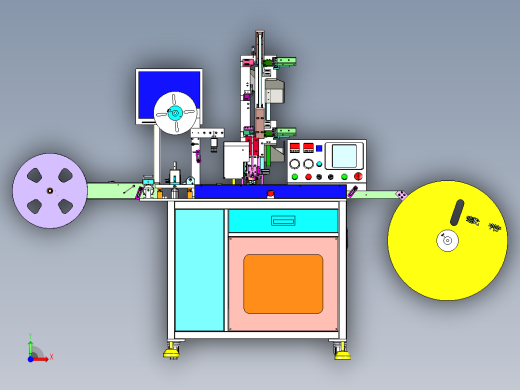 全自动SMD编带测试包装机前视缩略图