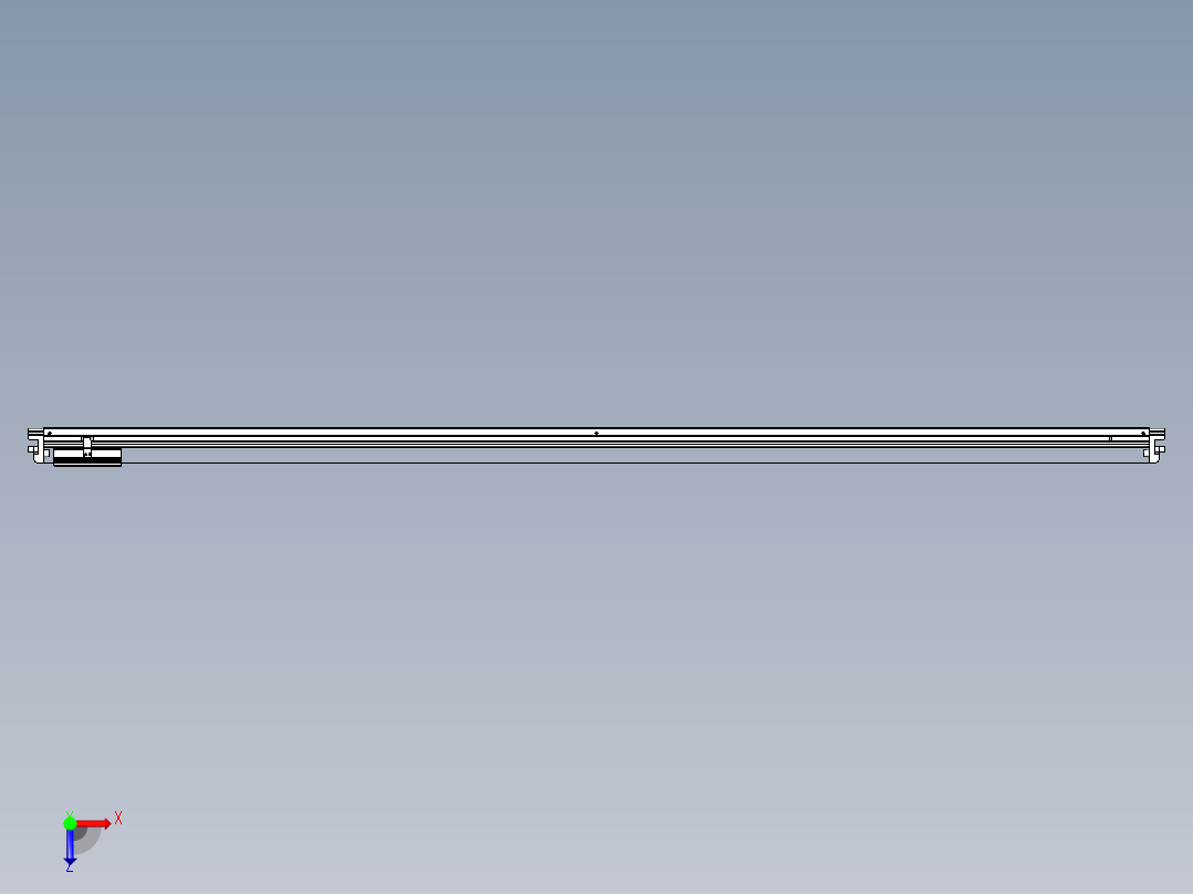 威洛博VL系列直线电机模组-VL17E2-S2400俯视图