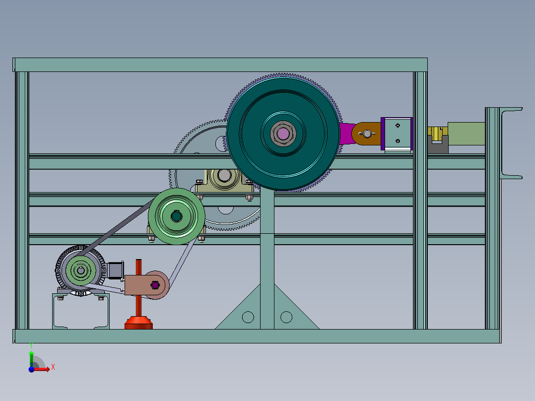 卧式钢筋切断机前视图