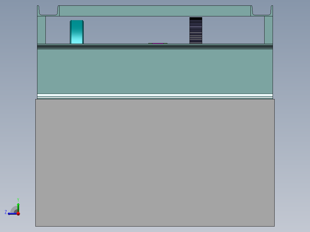卧式钢筋切断机右视图