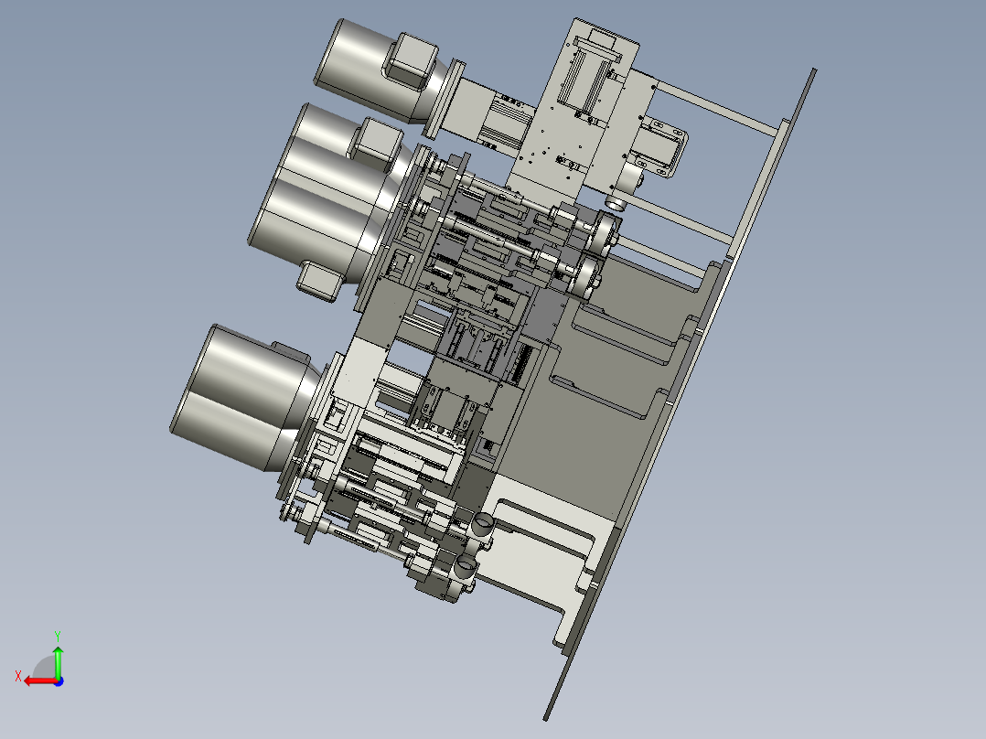侧式自动抛光机后视图