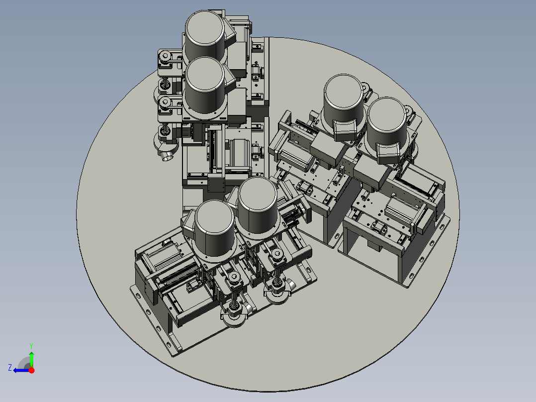 侧式自动抛光机右视图