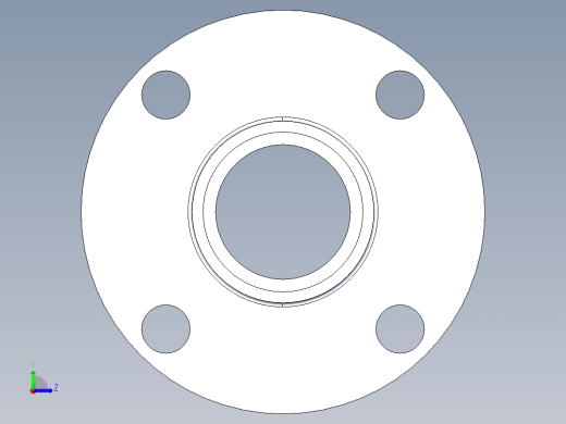 船舶管路系统S22_SeaDrainPLUS_Flange150Solid-S_37E169202_2in Sea Drain Plus - Flange 150lb Solid - S左视缩略图