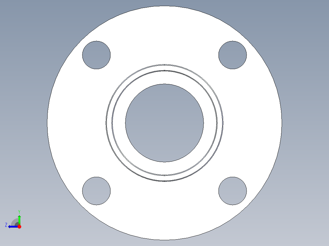 船舶管路系统S22_SeaDrainPLUS_Flange150Solid-S_37E169202_2in Sea Drain Plus - Flange 150lb Solid - S右视图