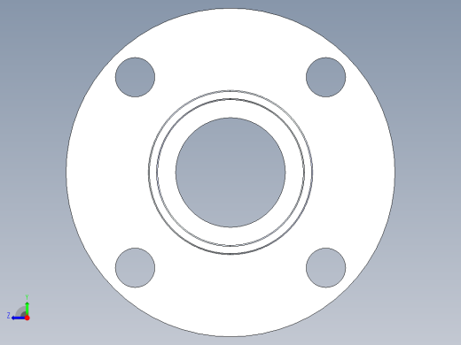 船舶管路系统S22_SeaDrainPLUS_Flange150Solid-S_37E169202_2in Sea Drain Plus - Flange 150lb Solid - S右视缩略图